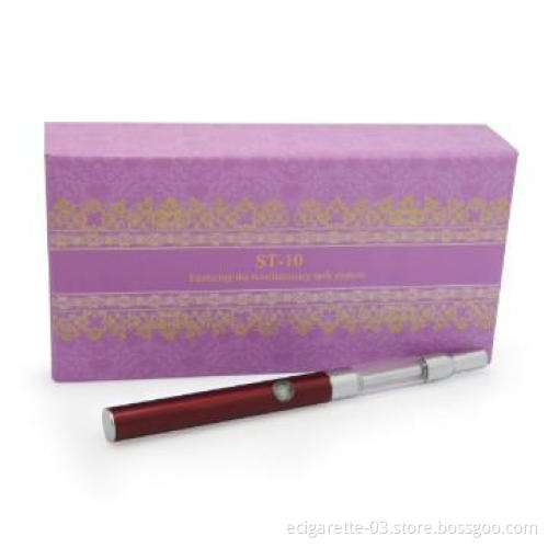 latest vaporizer pen ST10 e cig with 510 thread slim E-smart cigarette